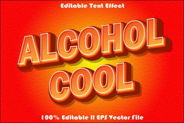 Alkol Havalı Düzenlenebilir Metin Efekti