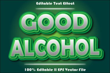 İyi Alkol Düzenlenebilir Metin Efekti
