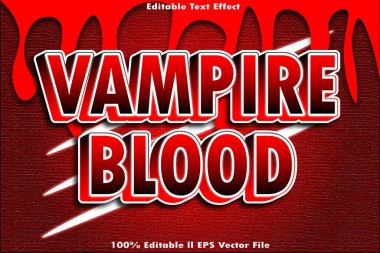 Vampir Kanı Düzenlenebilir Metin Efekti