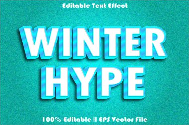 Kış Yayını Düzenlenebilir Metin Efekti