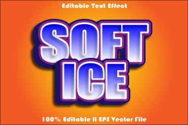 Yumuşak Buz Düzenlenebilir Metin Efekti