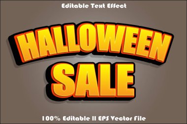 Cadılar Bayramı İndirimli Metin Efekti