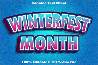 Month Editable Text Effect