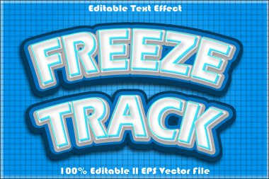 Parçayı Dondur Düzenlenebilir Metin Efekti