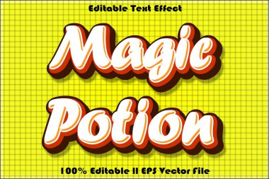Sihirli İksir Düzenlenebilir Metin Efekti