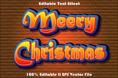 NOEL Düzenlenebilir Metin Efekti