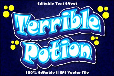 Korkunç İksir Düzenlenebilir Metin Efekti