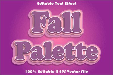 Sonbahar Paleti Düzenlenebilir Metin Efekti