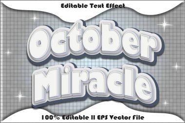 Ekim Mucizesi Düzenlenebilir Metin Efekti