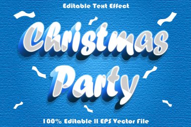 Noel Partisi Düzenlenebilir Metin Efekti