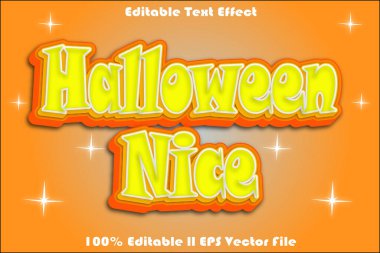 Cadılar Bayramı Güzel Düzenlenebilir Metin Efekti