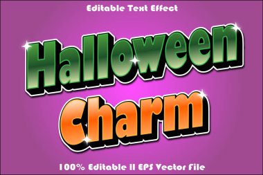 Cadılar Bayramı Büyüsü Düzenlenebilir Metin Efekti