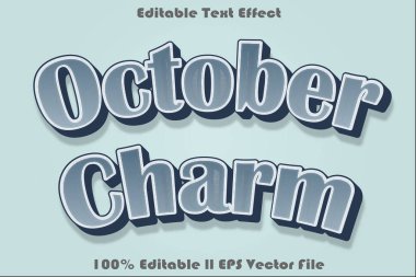 Ekim Büyüsü Düzenlenebilir Metin Efekti