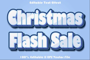 Yılbaşı Satışları Düzenlenebilir Metin Efekti