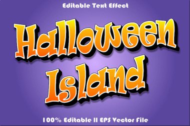 Cadılar Bayramı Adası İndirimli Metin Efekti