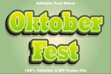 Oktoberfest düzenlenebilir metin efekti