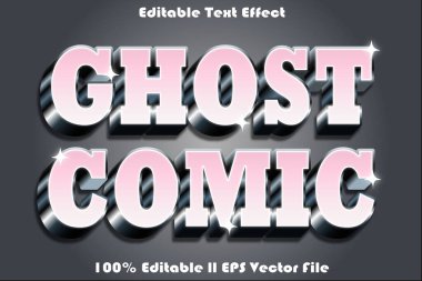 Hayalet Komedi Düzenlenebilir Metin Efekti