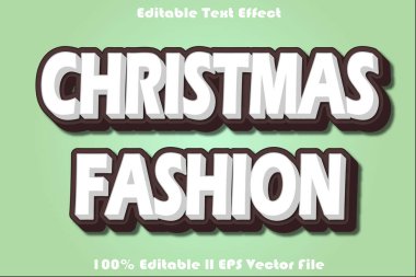 Noel Moda Düzenlenebilir Metin Efekti