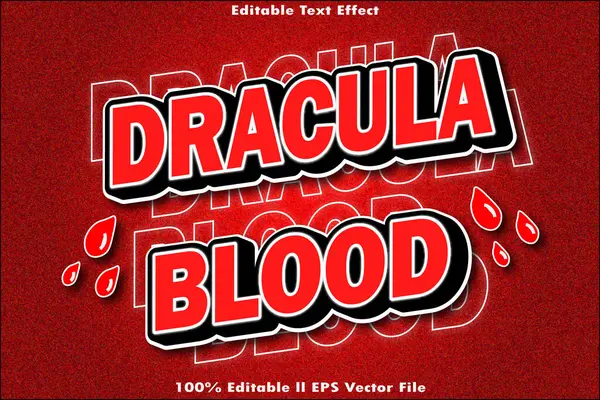 Drakula Kan Düzenlenebilir Metin Efekti