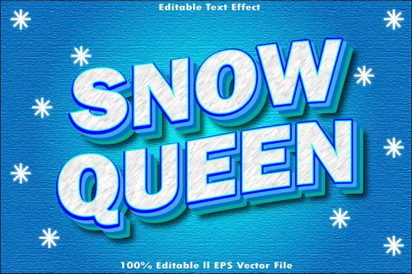 Kar Kraliçesi Düzenlenebilir Metin Efekti