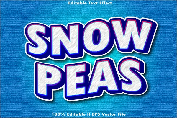 Kar Bezelyesi Düzenlenebilir Metin Efekti