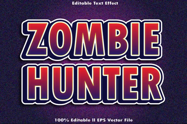 Zombi Avcısı Düzenlenebilir Metin Efekti