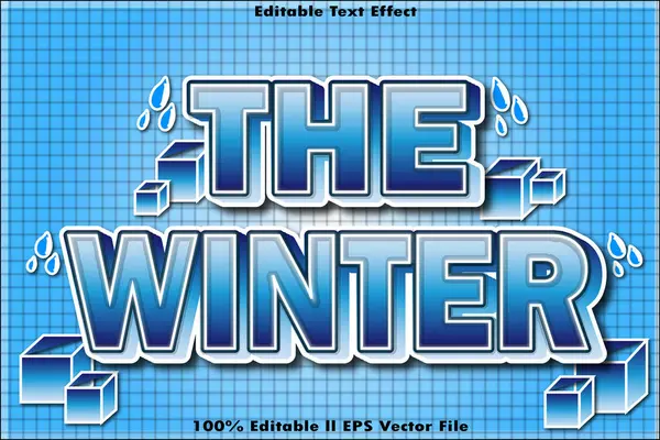 Kış Düzenlenebilir Metin Efekti