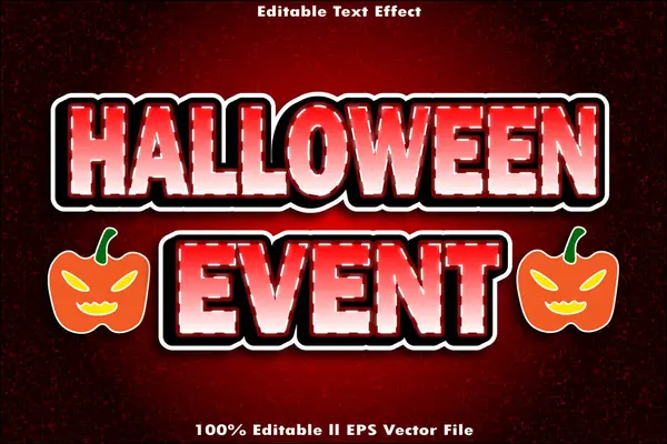 Cadılar Bayramı Olay Düzenlenebilir Metin Efekti