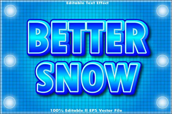 Daha İyi Kar Düzenlenebilir Metin Efekti