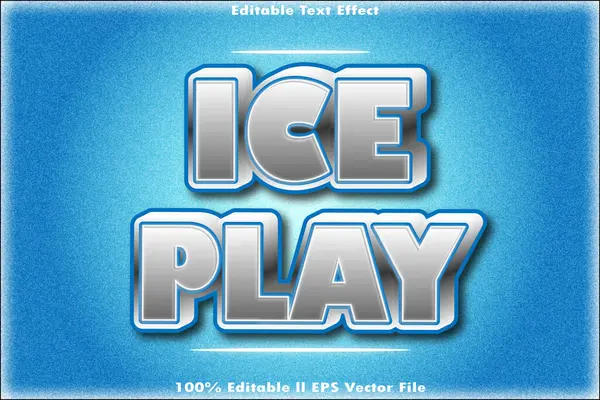 Buz Oyunu Düzenlenebilir Metin Efekti