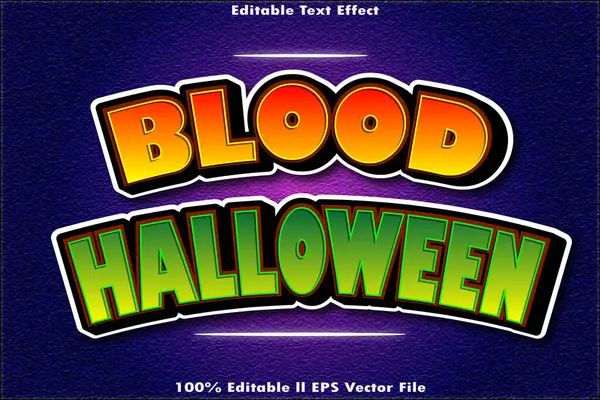 Kanlı Cadılar Bayramı Düzenlenebilir Metin Efekti