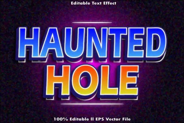 Lanetli Delik Düzenlenebilir Metin Efekti