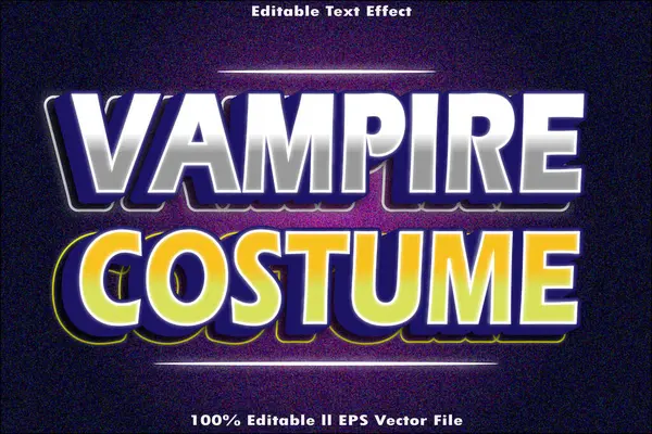 Vampir Kostümü Düzenlenebilir Metin Efekti