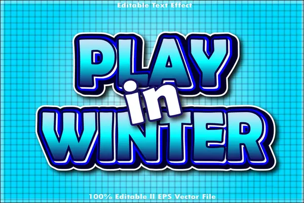 Kış Düzenlenebilir Metin Efektini Oynat