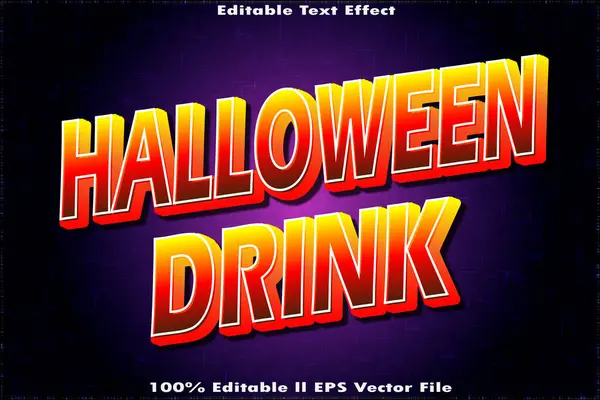 Cadılar Bayramı İçeceği Düzenlenebilir Metin Efekti