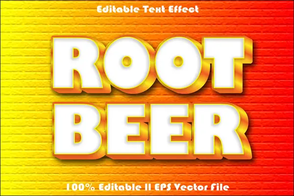 Kök Birası Düzenlenebilir Metin Efekti