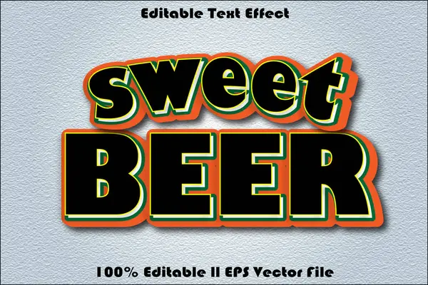 Tatlı Bira Düzenlenebilir Metin Efekti