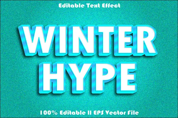 Kış Yayını Düzenlenebilir Metin Efekti