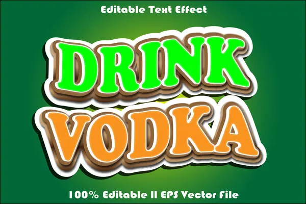 Votka Düzenlenebilir Metin Efekti İç