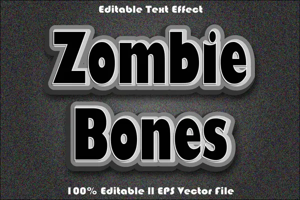 Zombi Kemikleri Düzenlenebilir Metin Efekti