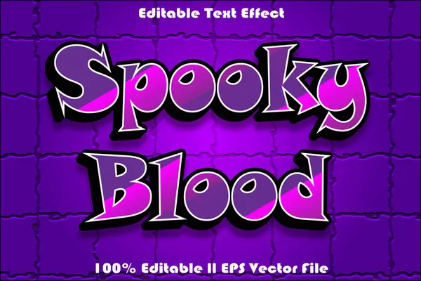 Ürkütücü Kan Düzenlenebilir Metin Efekti