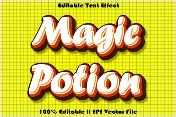 Sihirli İksir Düzenlenebilir Metin Efekti