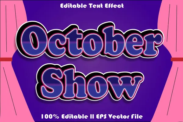 Ekim Gösterimi Düzenlenebilir Metin Efekti