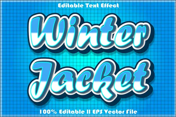 Kış Ceketi Düzenlenebilir Metin Efekti