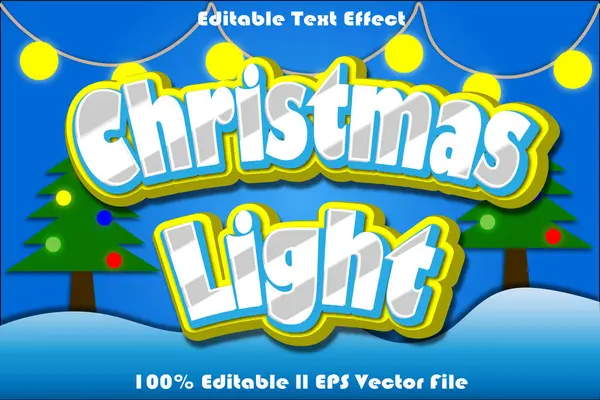 Noel Işığı Düzenlenebilir Metin Efekti