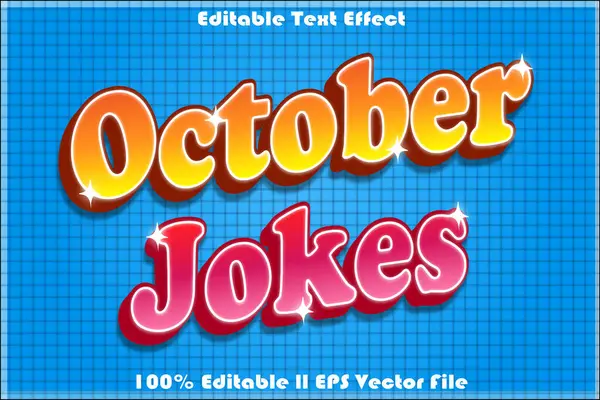 Ekim Şakaları Düzenlenebilir Metin Efekti