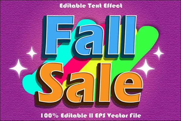 Sonbahar Satışı Düzenlenebilir Metin Efekti