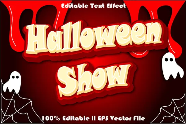 Cadılar Bayramı Gösterisi Düzenlenebilir Metin Efekti