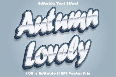 Güz Sevimli Düzenlenebilir Metin Efekti