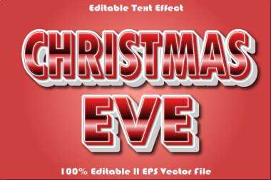 Noel Arifesi Düzenlenebilir Metin Efekti